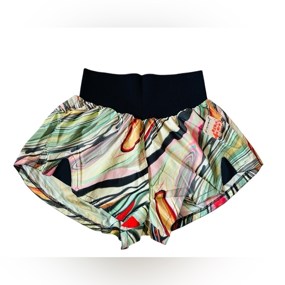 NWT Free People Carpe Diem Printed Shorts in Marble Combo - Picture 7 of 8
